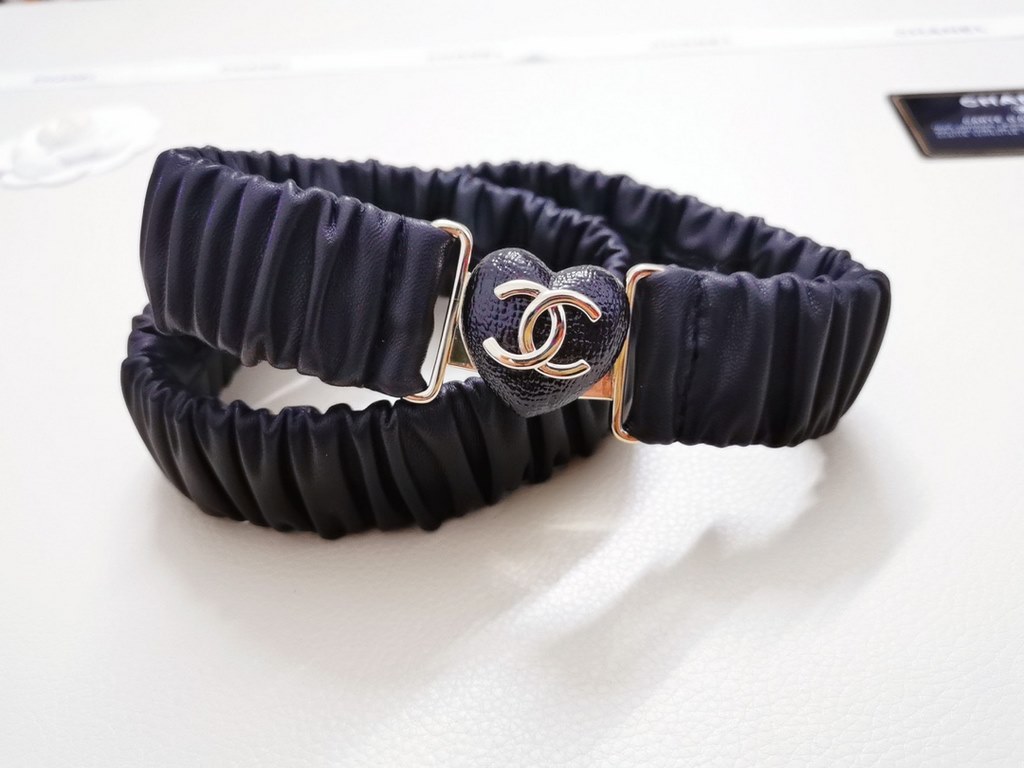 2.0cm Chanel sheepskin elastic band official website new, length 65.70.75.80.85.90.95 euros