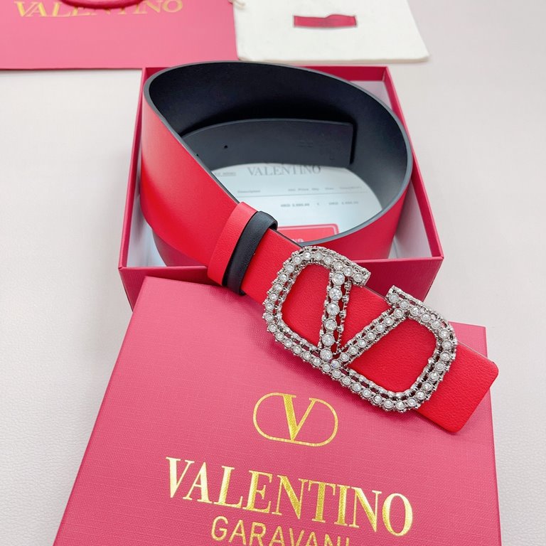 7.0cm Valentino New. Double-sided color matching. Length 75.80.85.90.95.100.105.110 European sizes, original customized beautiful brass buckle [Celebration] [Celebration] [Celebration] [Celebration