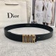 Dior official website synchronization Imported double-sided head layer calfskin leather original rough line design counter high-end quality with Dior exquisite Dior letter buckle Practical for spring, summer, fall and wi