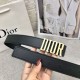 Dior official website synchronization Imported double-sided head layer calfskin leather original rough line design counter high-end quality with Dior exquisite Dior letter buckle Practical for spring, summer, fall and wi