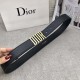 Dior official website synchronization Imported double-sided head layer calfskin leather original rough line design counter high-end quality with Dior exquisite Dior letter buckle Practical for spring, summer, fall and wi