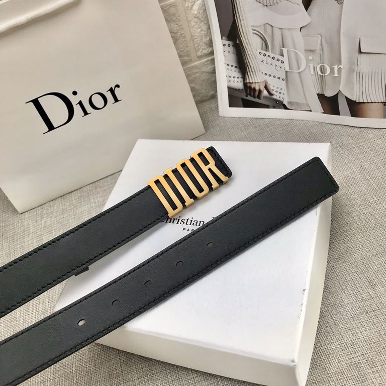 Dior official website synchronization Imported double-sided head layer calfskin leather original rough line design counter high-end quality with Dior exquisite Dior letter buckle Practical for spring, summer, fall and wi