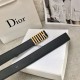 Dior official website synchronization Imported double-sided head layer calfskin leather original rough line design counter high-end quality with Dior exquisite Dior letter buckle Practical for spring, summer, fall and wi