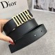 Dior official website synchronization Imported double-sided head layer calfskin leather original rough line design counter high-end quality with Dior exquisite Dior letter buckle Practical for spring, summer, fall and wi