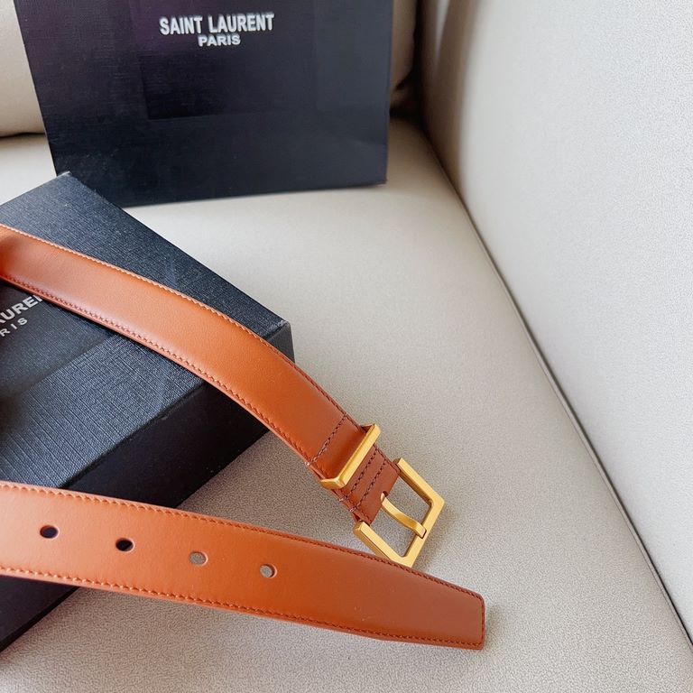 Saint Laurent Saint Laurent 2021 fall and winter new ysl belt belt original fabric exclusive custom YSL original cowhide bottom. Size 3.0cm fashion versatile and elegant