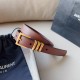 Saint Laurent Saint Laurent 2021 fall and winter new ysl belt belt original fabric exclusive custom YSL original cowhide bottom. Size 2.5Cm fashion versatile and elegant