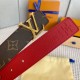 Comes with a full set of gift boxLOUIS VUITTON Louis Vuitton Overseas purchased original genuine Made in Spain - Classic reversible design, one for two Mon organ canvas leather belt, imported calfskin lining, shiny palla