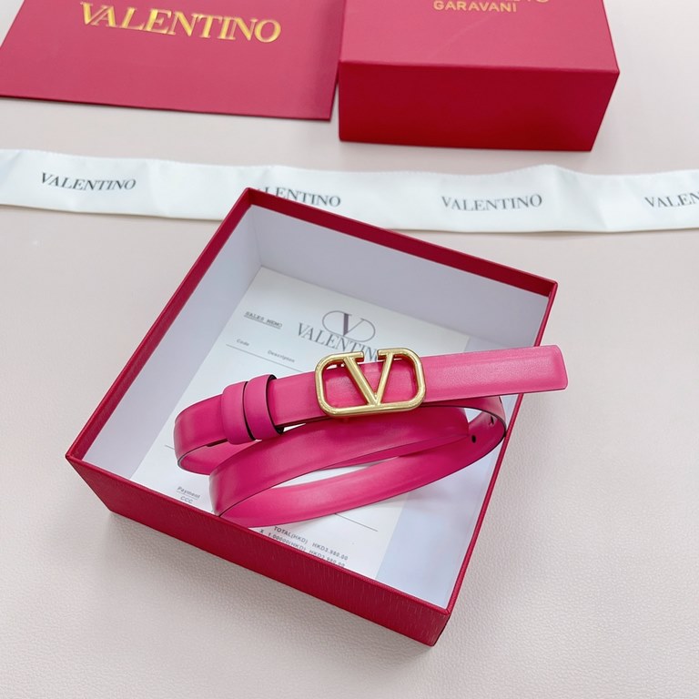 2.0cm Valentino New. Double-sided head layer calf leather. Length 75.80.85.90.95.100. European size, original customized exquisite copper buckle [celebrate] [celebrate] [celebrate] [celebrate