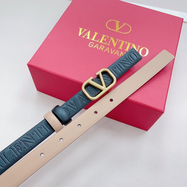 2.0cm Valentino New. Original leather with color scheme on both sides. Length 75.80.85.90.95.100 European sizes, original customized beautiful brass buckle [Celebration] [Celebration] [Celebration].