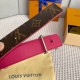 Comes with a full set of gift boxLOUIS VUITTON Louis Vuitton Overseas purchased original genuine Made in Spain - Classic reversible design, one for two Mon organ canvas leather belt, imported calfskin lining, shiny palla