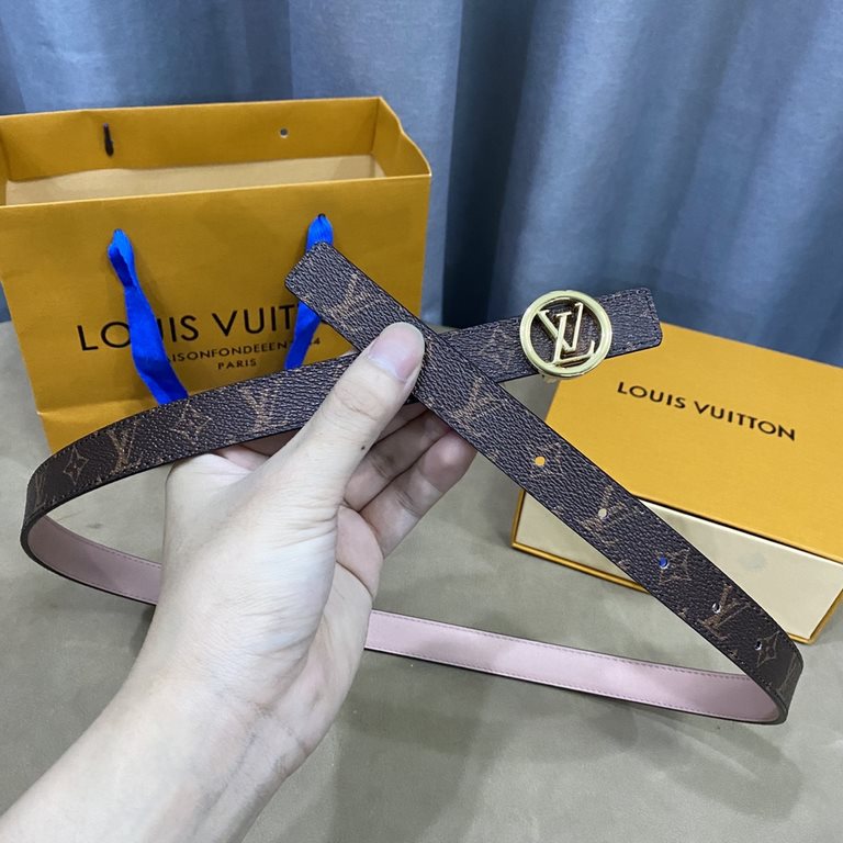 Donkey's new SS22 special limited   Women's belt Width 2cm Customized classic material lining soft calf leather bottom New open molded logo buckle Multi-color   choice