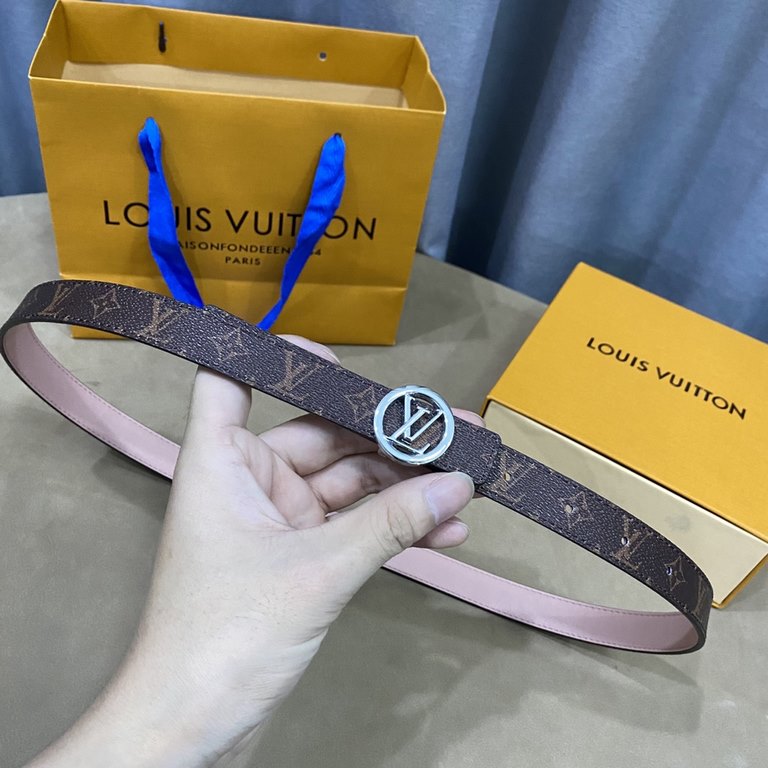 Donkey's new SS22 special limited   Women's belt Width 2cm Customized classic material lining soft calf leather bottom New open molded logo buckle Multi-color   choice