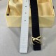 Comes in a fully packaged gift box  .               The newest   belt. Width 25mm Reversible calfskin leather embossed striped black on white Reversible with refined faux jade buckle