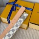 Comes with a full set of gift boxWidth 30mm LOUIS VUITTON OVERSEAS ORIGINAL GENUINE Made in Spain - Classic design Mon organ canvas leather belt Imported calfskin cream brushed bottom lining Shiny palladium-plated buckle