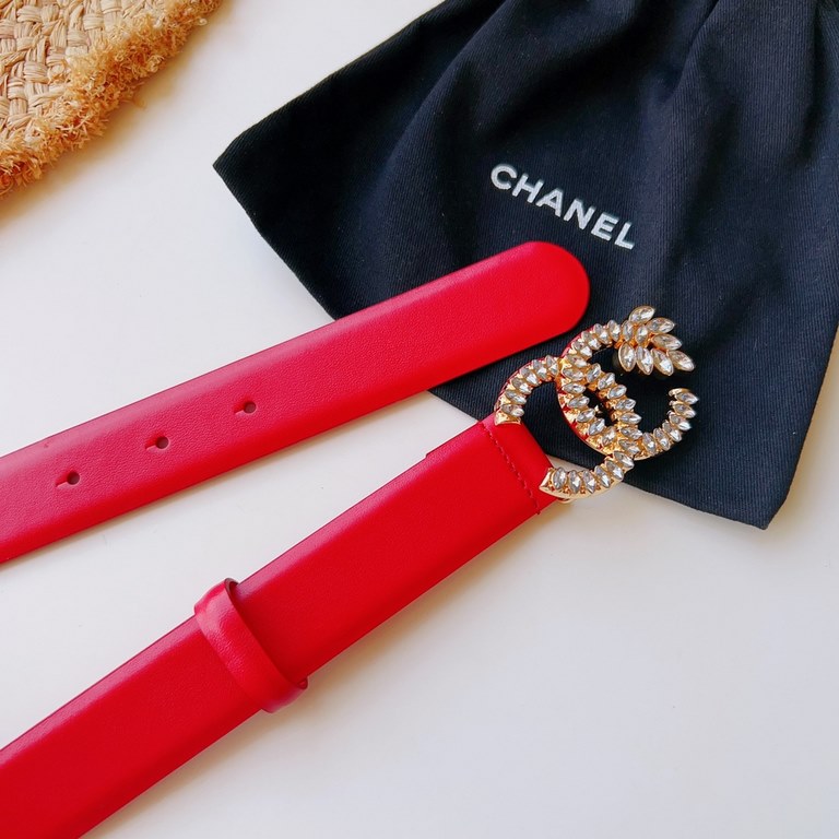 With a full set of packaging gift box  Chanel fall and winter collection show popping 3.0mm fine calf leather feel soft and delicate diamonds classic models