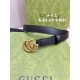 Gucci imported original calf leather lined with imported head layer cowhide. With fine antique copper buckle, original leather customized, counter width 2.0cm.