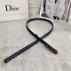 Dior official website synchronization Imported double-sided head layer calfskin leather original rough line design counter high-end quality with Dior exquisite Dior letter buckle Practical for spring, summer, fall and wi