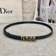 Dior official website synchronization Imported double-sided head layer calfskin leather original rough line design counter high-end quality with Dior exquisite Dior letter buckle Practical for spring, summer, fall and wi