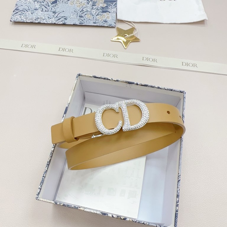 2.0cm Dior official website new. Double-sided head layer calf leather plain. Length 75.80.85.90.95.100... European size, the original customized beautifully drilled copper buckle [celebrate] [celebrate]