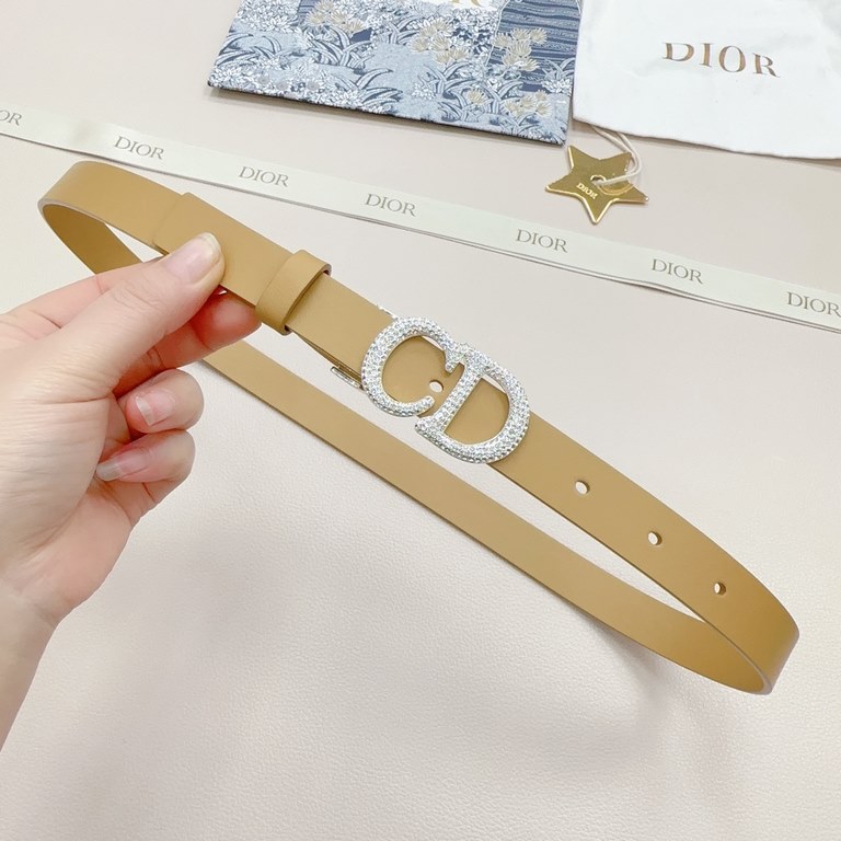 2.0cm Dior official website new. Double-sided head layer calf leather plain. Length 75.80.85.90.95.100... European size, the original customized beautifully drilled copper buckle [celebrate] [celebrate]