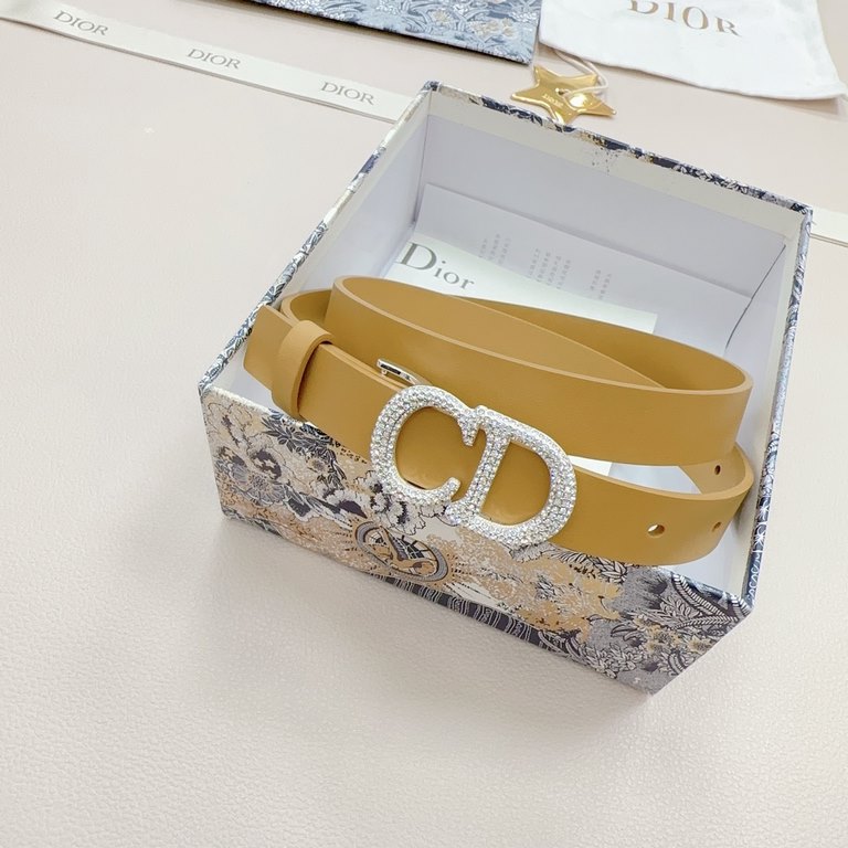 2.0cm Dior official website new. Double-sided head layer calf leather plain. Length 75.80.85.90.95.100... European size, the original customized beautifully drilled copper buckle [celebrate] [celebrate]