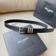 Saint Laurent Saint Laurent 2021 fall and winter new ysl belt belt original fabric exclusive custom YSL original cowhide bottom. Size 2.5Cm fashion versatile and elegant