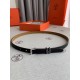 Hermès new Hermès POP-H series palm print black reverse gold brown belt and enamel buckle can be used as a belt waist seal combination thin belt 1.5cm small, beautiful than the previous big H good-looking not afraid of w