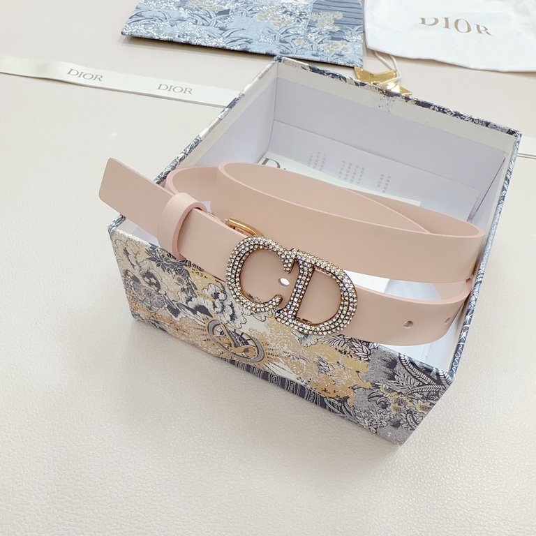 2.0cm Dior official website new. Double-sided head layer calf leather plain. Length 75.80.85.90.95.100... European size, the original customized beautifully drilled copper buckle [celebrate] [celebrate]