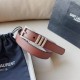 Saint Laurent Saint Laurent 2021 fall and winter new ysl belt belt original fabric exclusive custom YSL original cowhide bottom. Size 2.5Cm fashion versatile and elegant