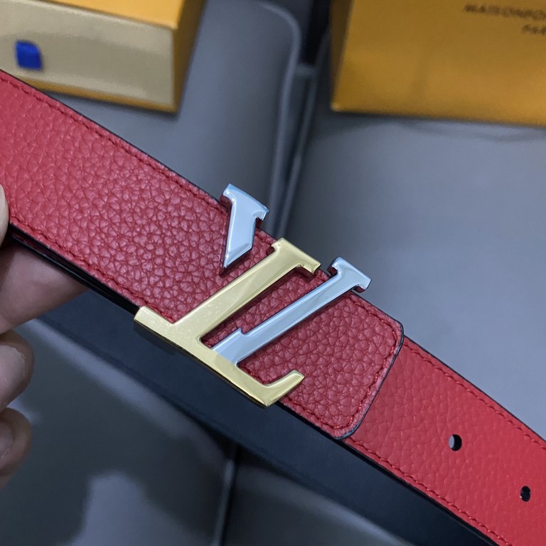 Width 30mm                Donkey's new SS23 special limited   women's belt Classic double-sided color clashing imported togo lychee pattern texture is superb on the body with excellent effect with the classic monogrammed