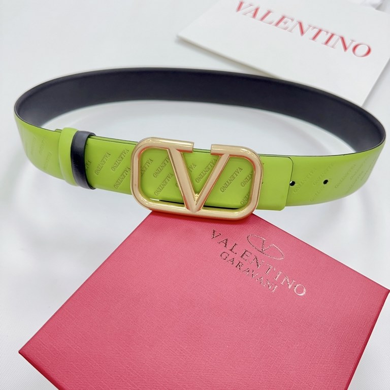 4.0cm Valentino counter new. Double-sided head layer cowhide. Length 75.80.85.90.95.100.105.110 European yards, the original customized drill buckle [celebrate] [celebrate] [celebrate] [celebrate