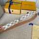 Comes with a full set of gift boxWidth 30mm LOUIS VUITTON OVERSEAS ORIGINAL GENUINE Made in Spain - Classic design Mon organ canvas leather belt Imported calfskin cream brushed bottom lining Shiny palladium-plated buckle