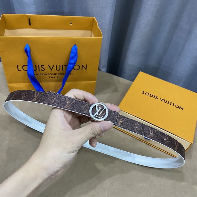 Donkey's new SS22 special limited   Women's belt Width 2cm Customized classic material lining soft calf leather bottom New open molded logo buckle Multi-color   choice