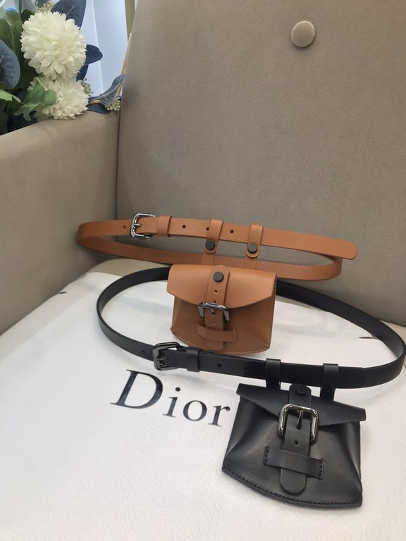 ～Dior women's designer models belt fanny pack ~ 18MM. gun buckle hardware belt smooth delicate leather, with the effect of super good-looking turnover rate of 100 percent on the body, all yards. Number NPJ-2-3081