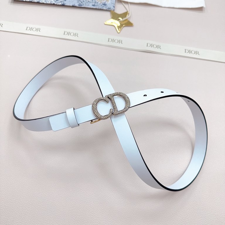 2.0cm Dior official website new. Double-sided head layer calf leather plain. Length 75.80.85.90.95.100... European size, the original customized beautifully drilled copper buckle [celebrate] [celebrate]