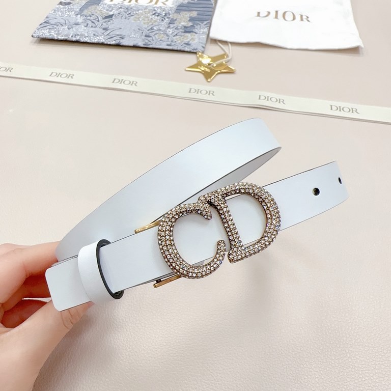 2.0cm Dior official website new. Double-sided head layer calf leather plain. Length 75.80.85.90.95.100... European size, the original customized beautifully drilled copper buckle [celebrate] [celebrate]