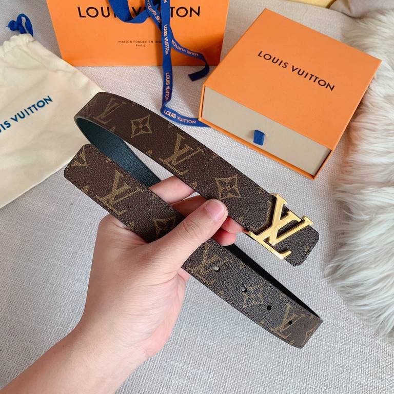 With full set of packaging gift box  LV Women's original single 30mm The belt body is imported original customized 2019 new special, the buckle head is made of high-quality pure copper buckle, genuine open version. Speci