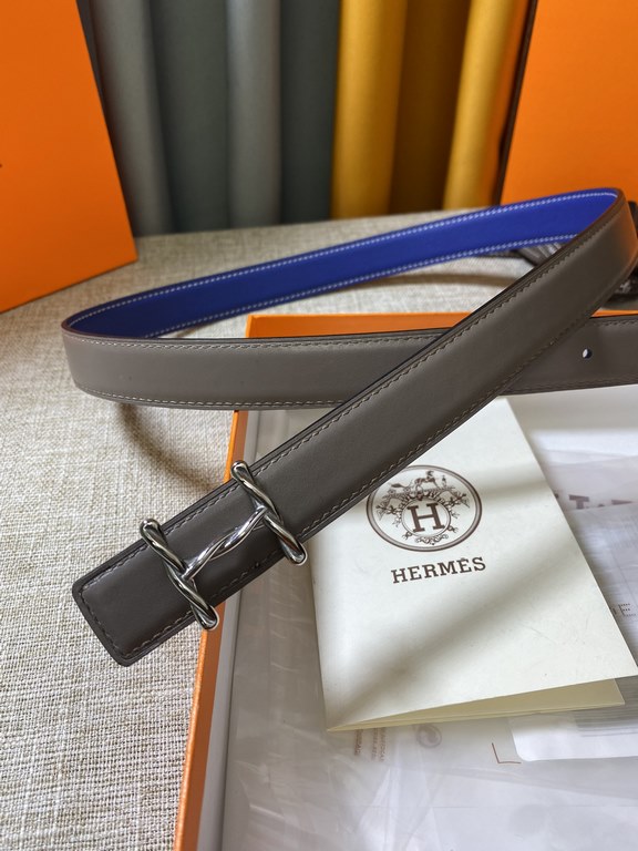 ~ Hermes new synchronized update, the original single generation purchase level, 24mm Belt body both sides of the imported original first-layer cowhide, pure steel new original buckle, the belt can be used on both sides 