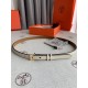 Hermès new Hermès POP-H series milk tea white reverse gold brown Belt and enamel buckle perfect combination can be used as a belt waist seal combination thin belt 1.5cm small, beautiful than the previous big H good-looki