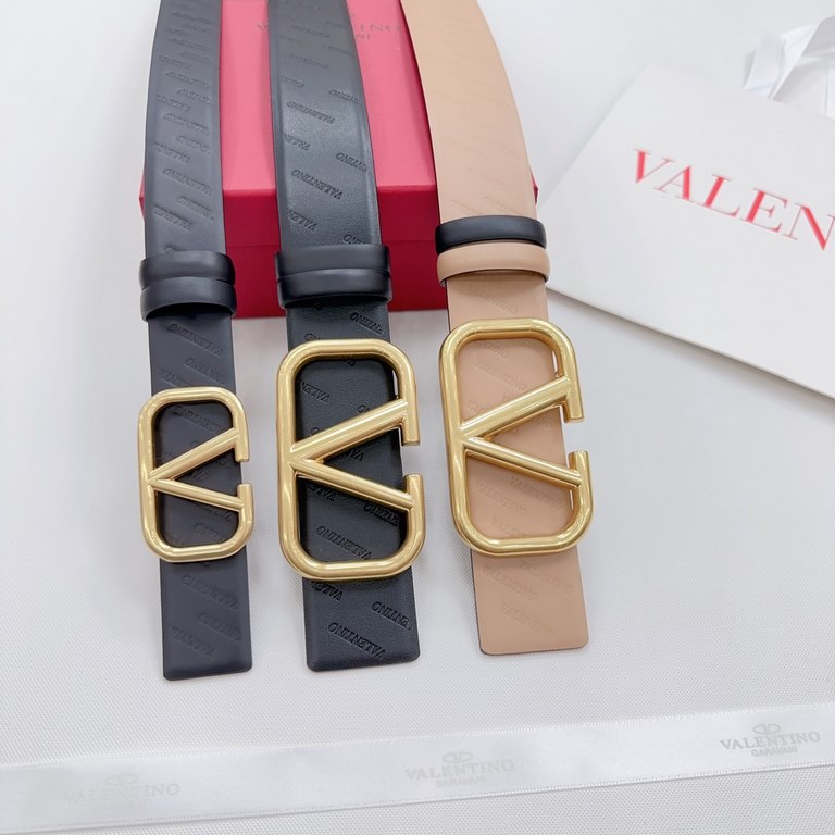 4.0cm Valentino counter new. Double-sided head layer cowhide. Length 75.80.85.90.95.100.105.110 European yards, the original customized drill buckle [celebrate] [celebrate] [celebrate] [celebrate