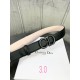 Width 3.0cm Dior (Dior) explosion of flat wireless belt body  Saddle head layer calf leather belt.Lacquered metal CD logo in imported double-layer cowhide leather.