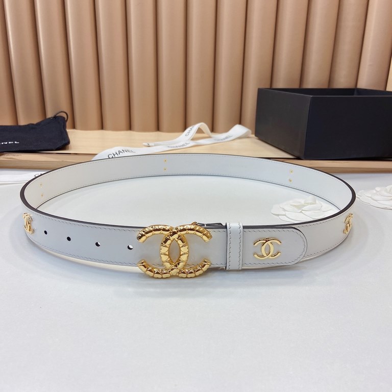 Xiao Xiang 3.0Cm   , double-sided calfskin and boutique precious metal hardware classic match, multiple CC classic logo, exquisite and elegant fashion full.