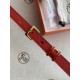 Hermès POP-H Hermès POP-H series, red color, gold brown on the reverse side, belt and enamel buckle, perfect combination, can be used as a belt and waist seal, thin belt 1.5cm, small, beautiful, better than the previous 