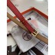 Hermès POP-H Hermès POP-H series, red color, gold brown on the reverse side, belt and enamel buckle, perfect combination, can be used as a belt and waist seal, thin belt 1.5cm, small, beautiful, better than the previous 