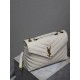 Loulou 32cm-WhiteY family classic explosive models! The most practical and versatile, imported Italian cowhide leather carefully crafted, feel great! The bag is ultra-light weight, not the slightest sense of burden, coun