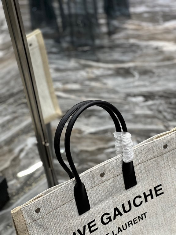 [Spot seconds to send]Rive Gauche Tote Bag, left bank shopping bag  , from custom linen material to hardware in to silk screen, every detail I demand perfection! zp purchased open mold customization, seriously, this is t