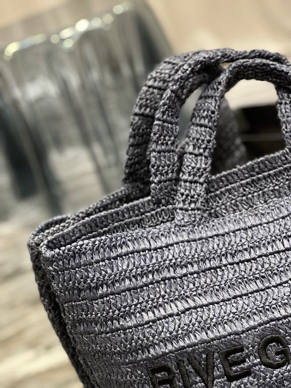 [In stock in seconds  Blue   RIVE GAUCHE raffia woven tote! Full of art ~ raffia weave is very solid, super texture  Everyday with private wear can not go wrong with the item Natural style design as if it can breathe  If