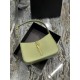 [In stock in seconds][Original Leather]   avocado green plain_SpringSummer 2022 New Underarm Bag Le5A7 BagStrongly recommend   one of this year's treasure bags! Minimalist shape   metal logo Buckle closure design Adjusta