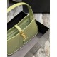 [In stock in seconds][Original Leather]   avocado green plain_SpringSummer 2022 New Underarm Bag Le5A7 BagStrongly recommend   one of this year's treasure bags! Minimalist shape   metal logo Buckle closure design Adjusta