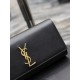 Classic Kate_ClutchBlack with plain gold buckleClassic flap clutch    very representative of the metal logo logo, imported South African cowhide, simple metal decorations, the overall low-key exquisite and versatile, han